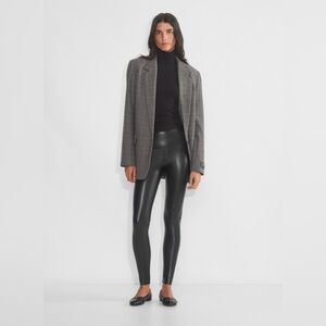 WILFRED FREE | L | Women's Black Faux Leather Leggings